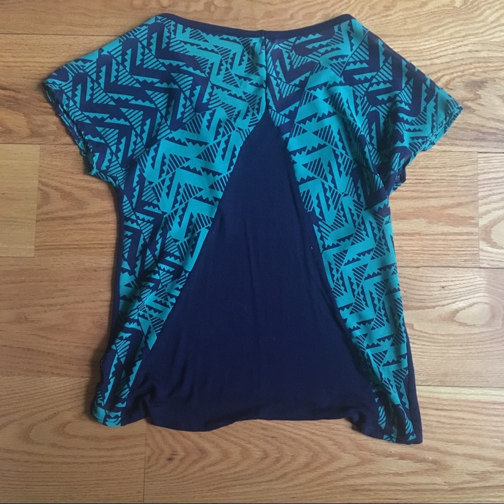 Geometric print T shirt
